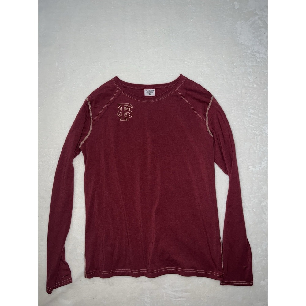 Columbia Florida State Seminoles XL FSU Maroon Long Sleeve Shirt Collegiate